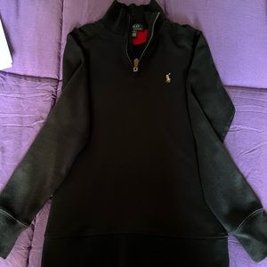 Black Long sleeve Polo shirt